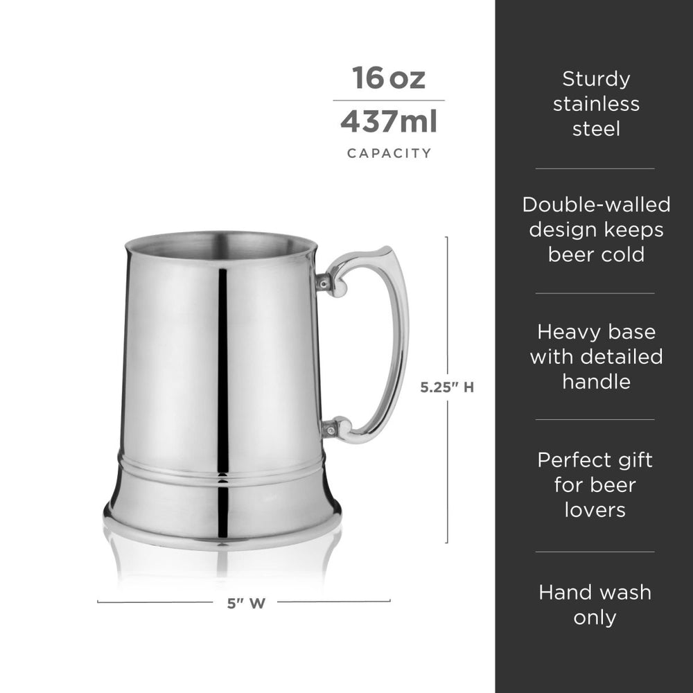 
                      
                        Viski Stainless Steel Beer Stein - lily & onyx
                      
                    