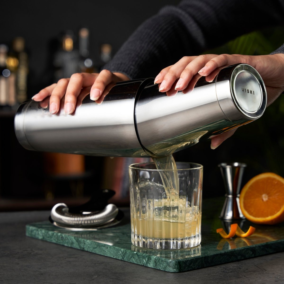 Viski Stainless Steel Boston Shaker Tin Set - lily & onyx