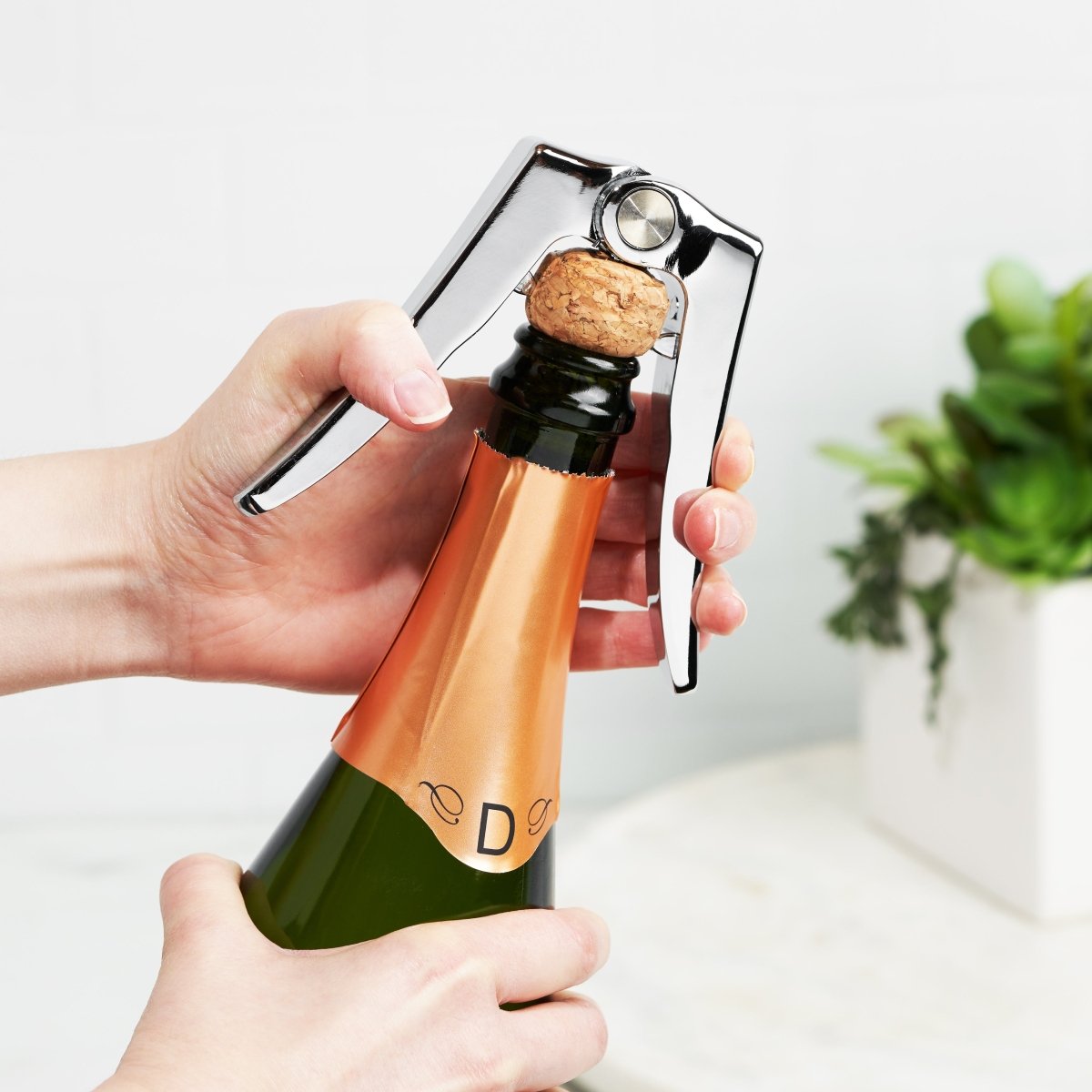 True Stainless Steel Champagne Cork Puller - lily & onyx