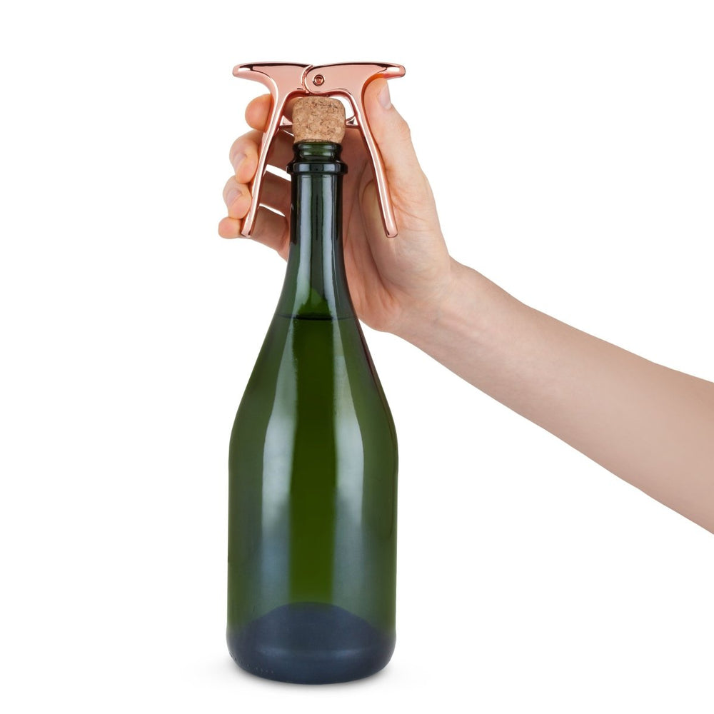 Viski Stainless Steel Champagne Puller in Copper - lily & onyx