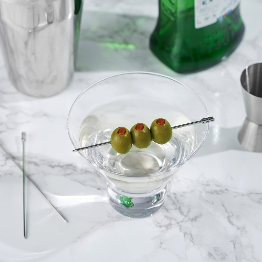 True Stainless Steel Cocktail Picks, Set of 10 - lily & onyx