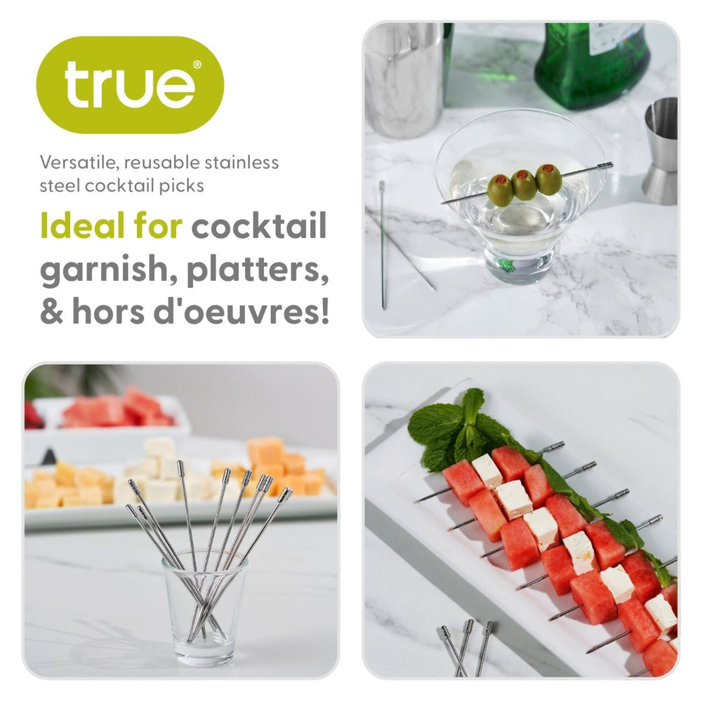 
                      
                        True Stainless Steel Cocktail Picks, Set of 10 - lily & onyx
                      
                    