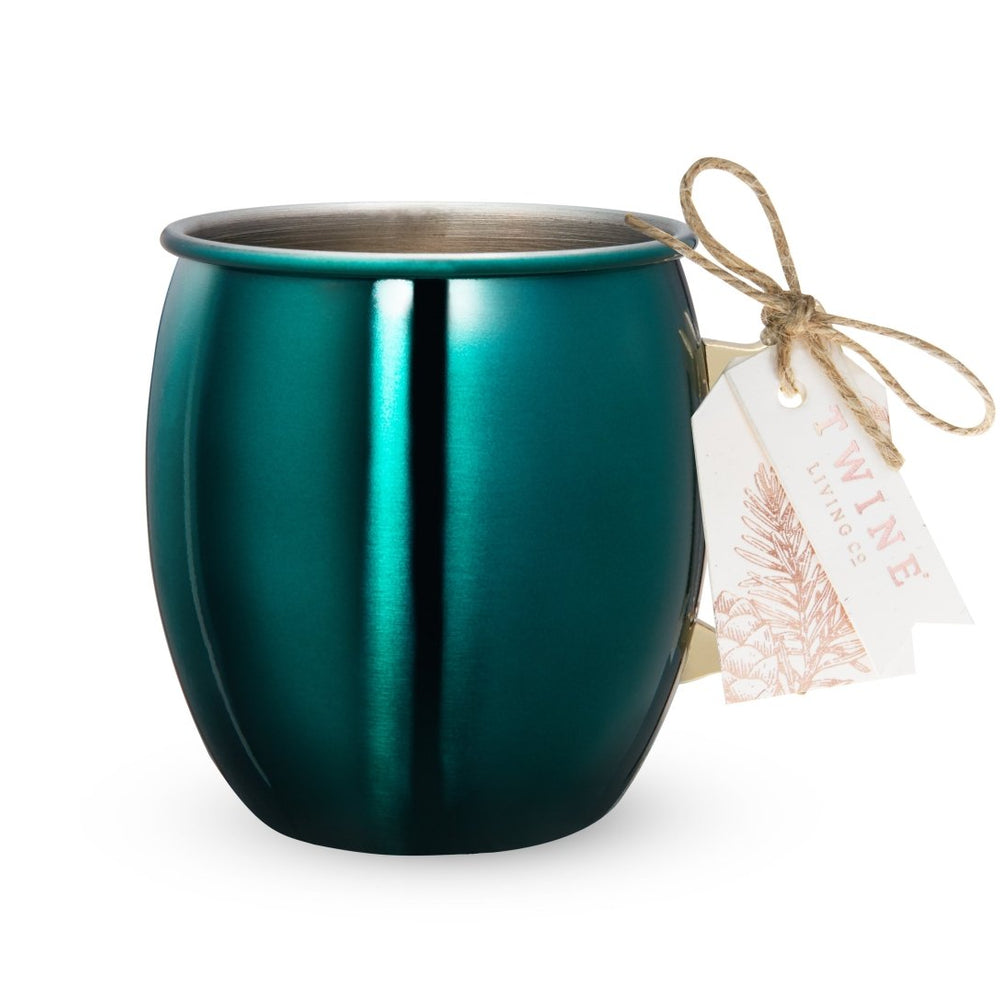 
                      
                        Twine Living Stainless Steel Emerald Moscow Mule Mug - lily & onyx
                      
                    