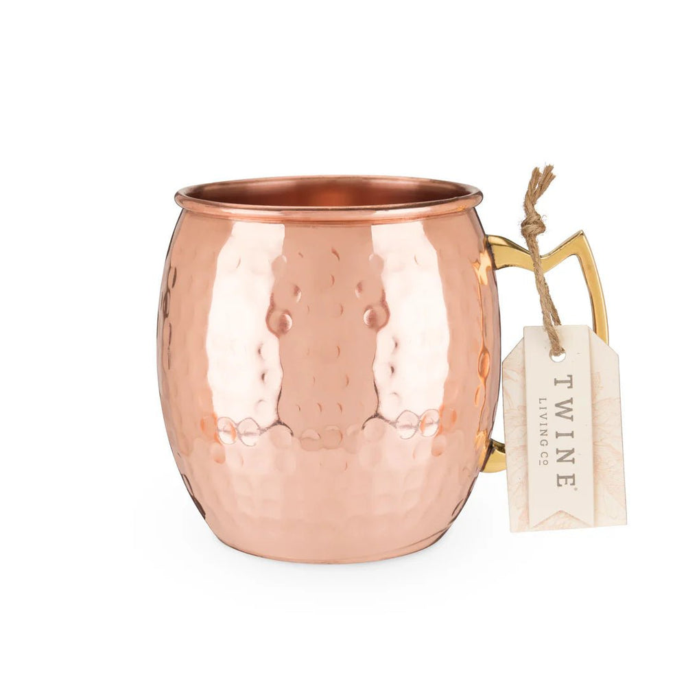 
                      
                        Twine Living Stainless Steel Moscow Mule Mug with Hammered Copper Finish - lily & onyx
                      
                    