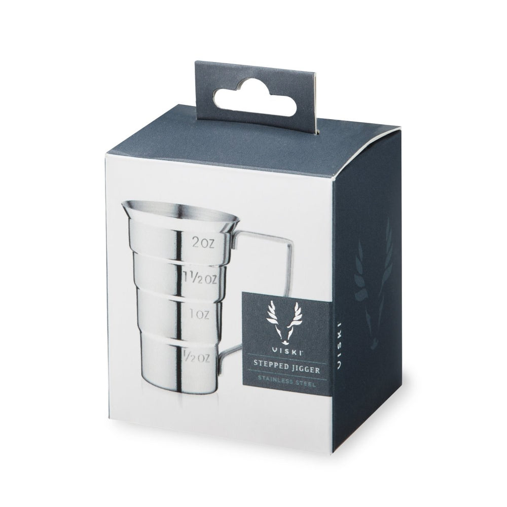 
                      
                        Viski Stainless Steel Stepped Jigger - lily & onyx
                      
                    