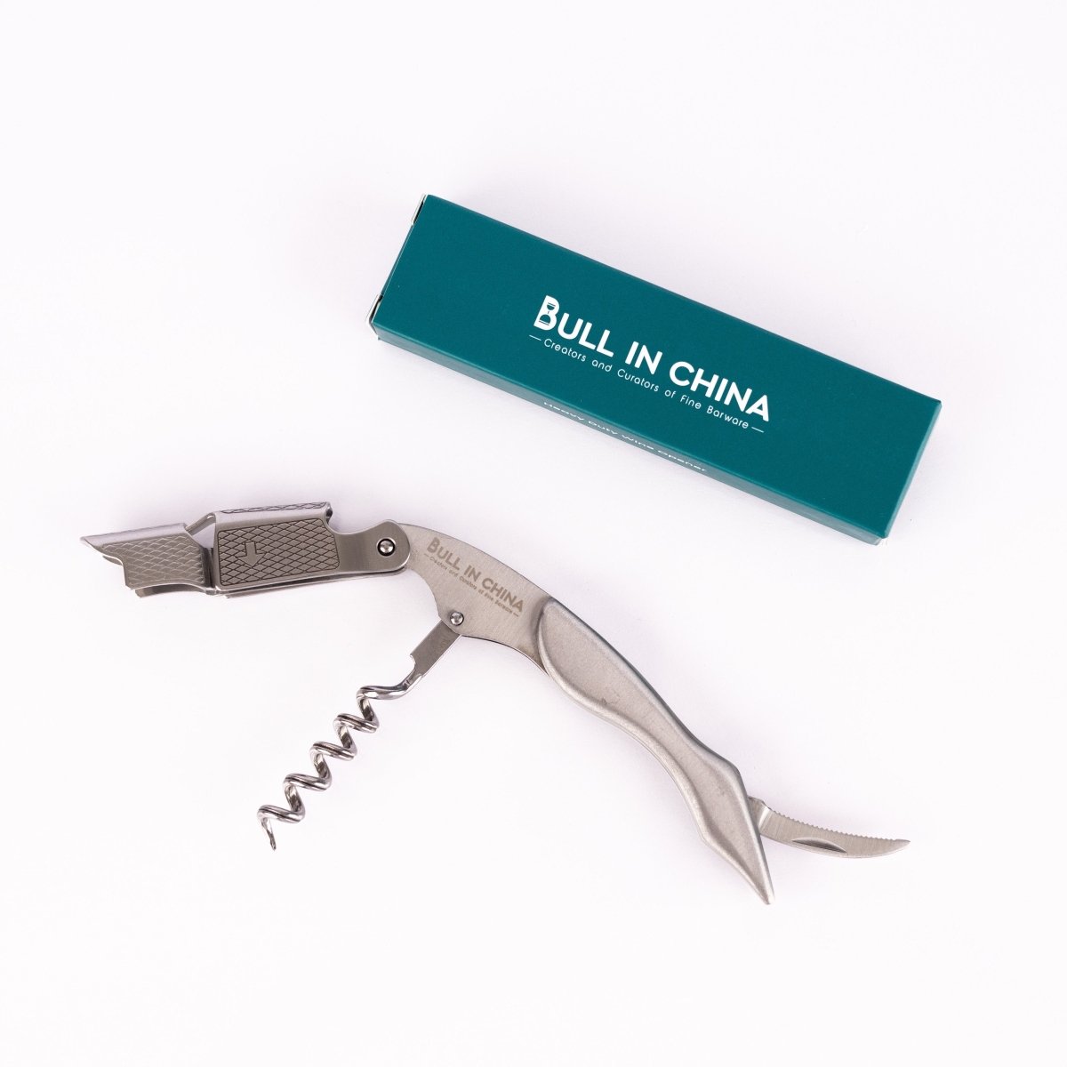 Bull In China Stainless Steel Wine Key Corkscrew - lily & onyx