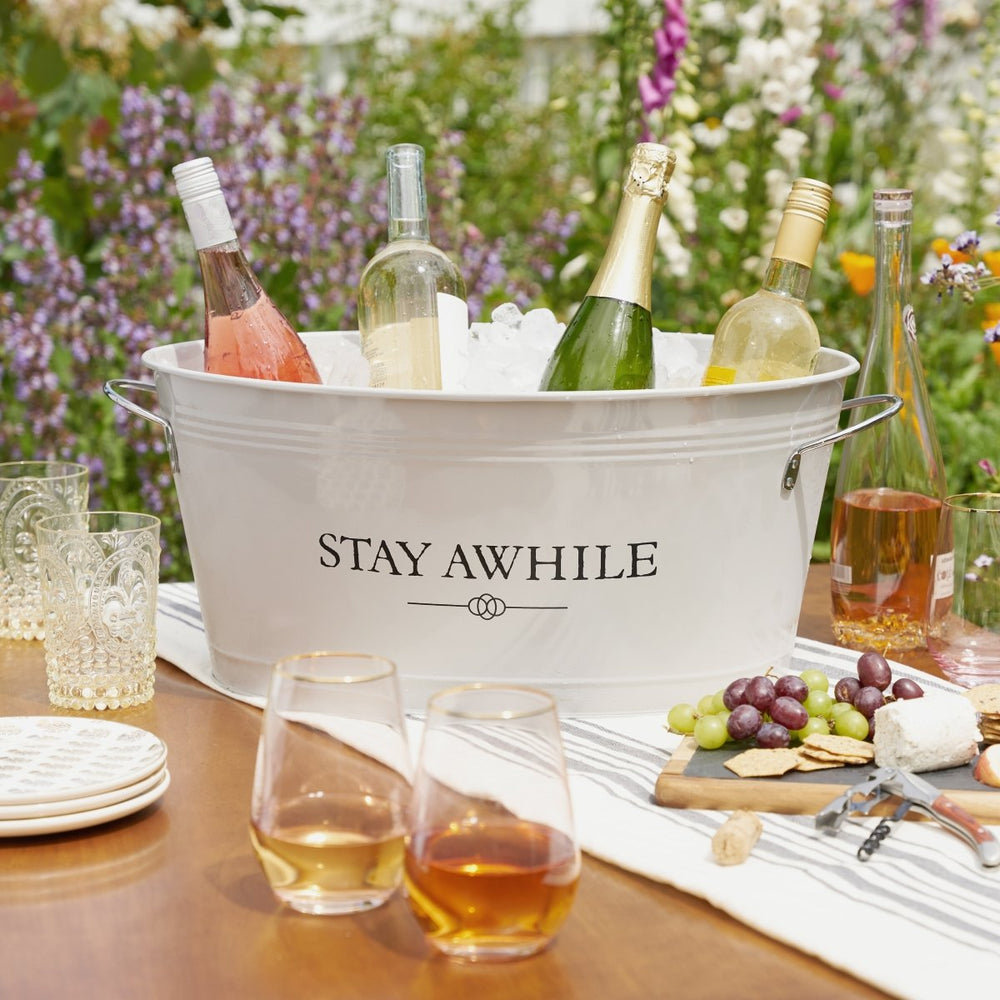 Twine Living Stay Awhile Metal Drink Tub - lily & onyx