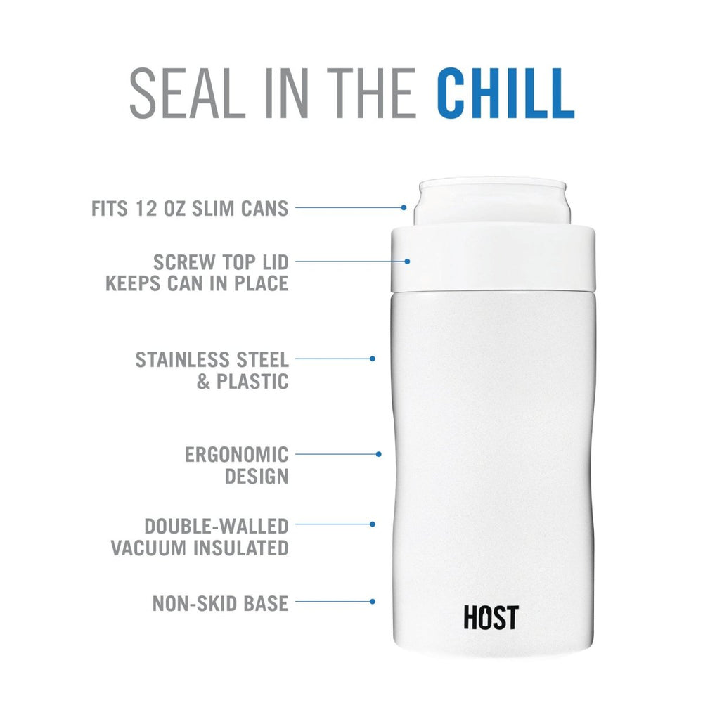 
                      
                        Host Stay - Chill Slim Can Cooler, Pearl White - lily & onyx
                      
                    