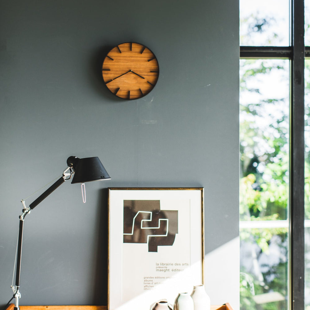 
                      
                        Modern Steel & Wood Wall Clock
                      
                    