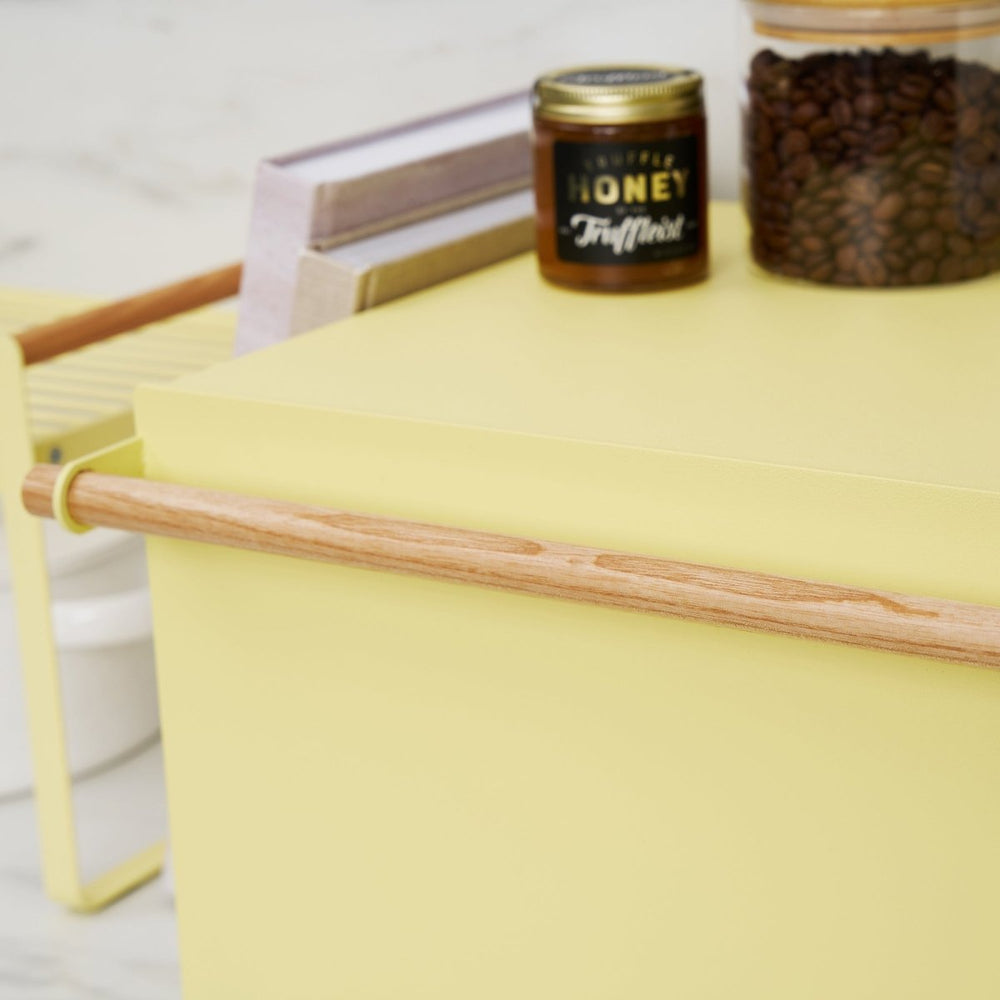 
                      
                        Yamazaki Home Steel Bread Box with Wood Handle - Yellow Pear - lily & onyx
                      
                    