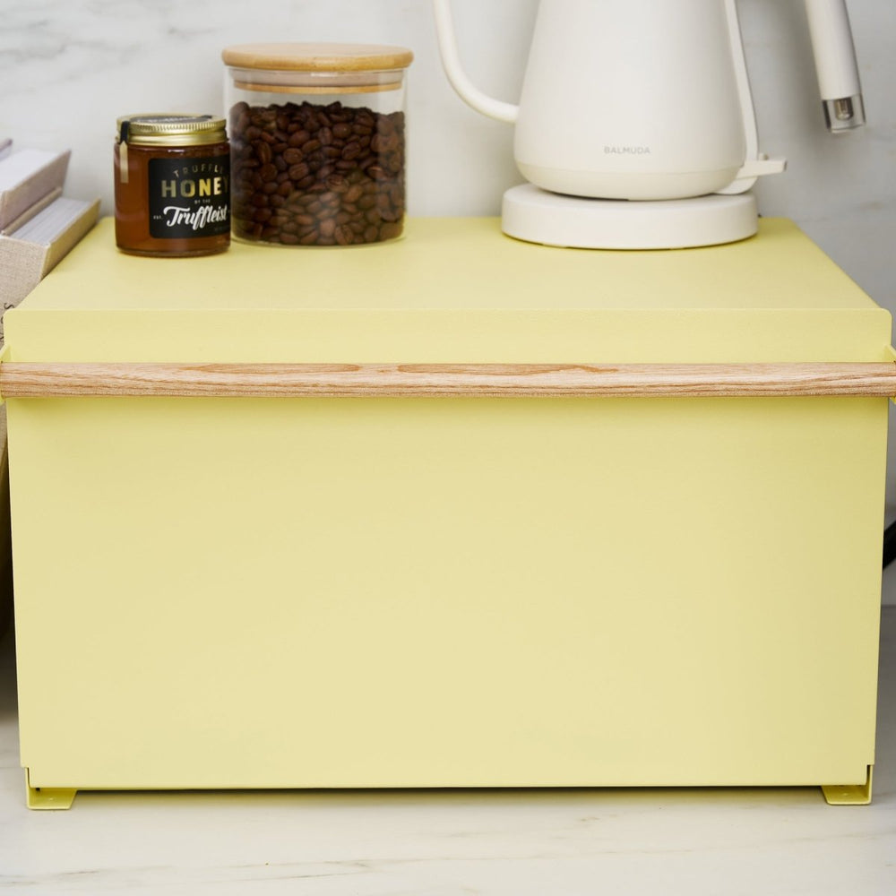 
                      
                        Yamazaki Home Steel Bread Box with Wood Handle - Yellow Pear - lily & onyx
                      
                    