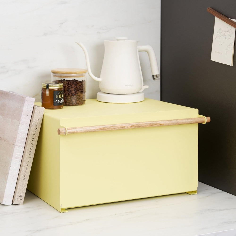 
                      
                        Yamazaki Home Steel Bread Box with Wood Handle - Yellow Pear - lily & onyx
                      
                    
