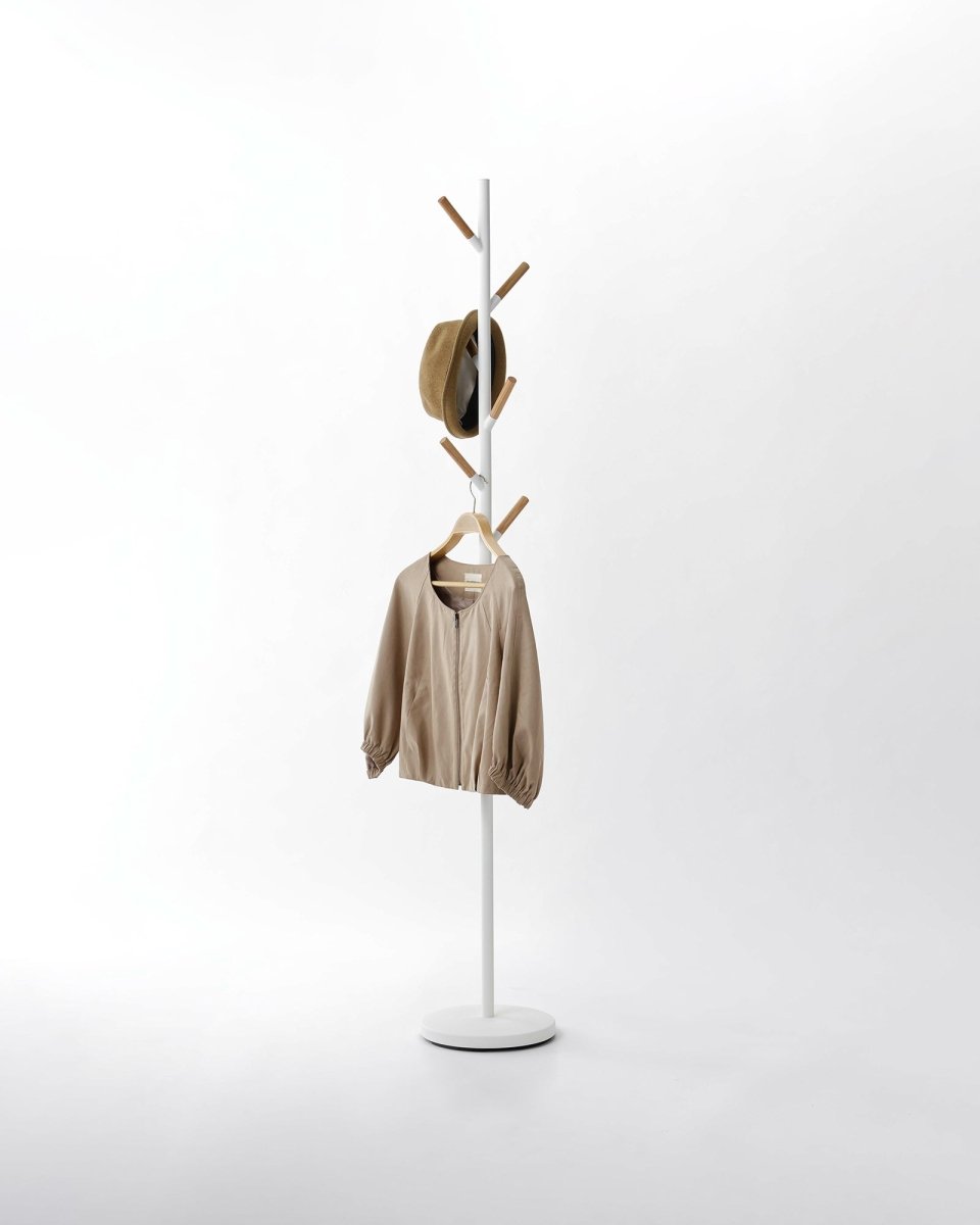 Yamazaki Home Steel Coat Rack, 70" H - lily & onyx
