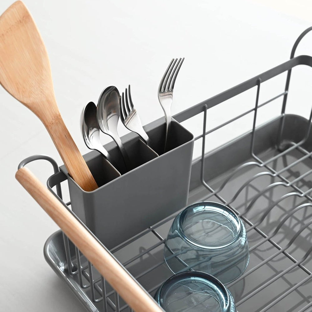 
                      
                        Yamazaki Home Steel Dish Rack with Wood Handles - lily & onyx
                      
                    