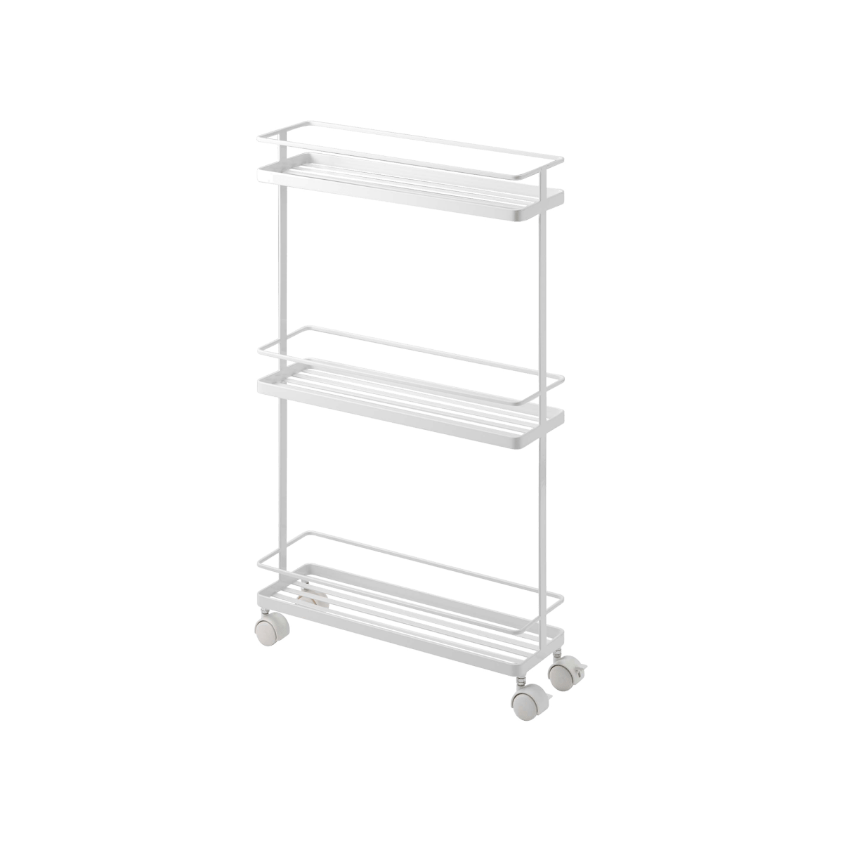 Yamazaki Home Steel Kitchen Rolling Cart, 26" H - lily & onyx