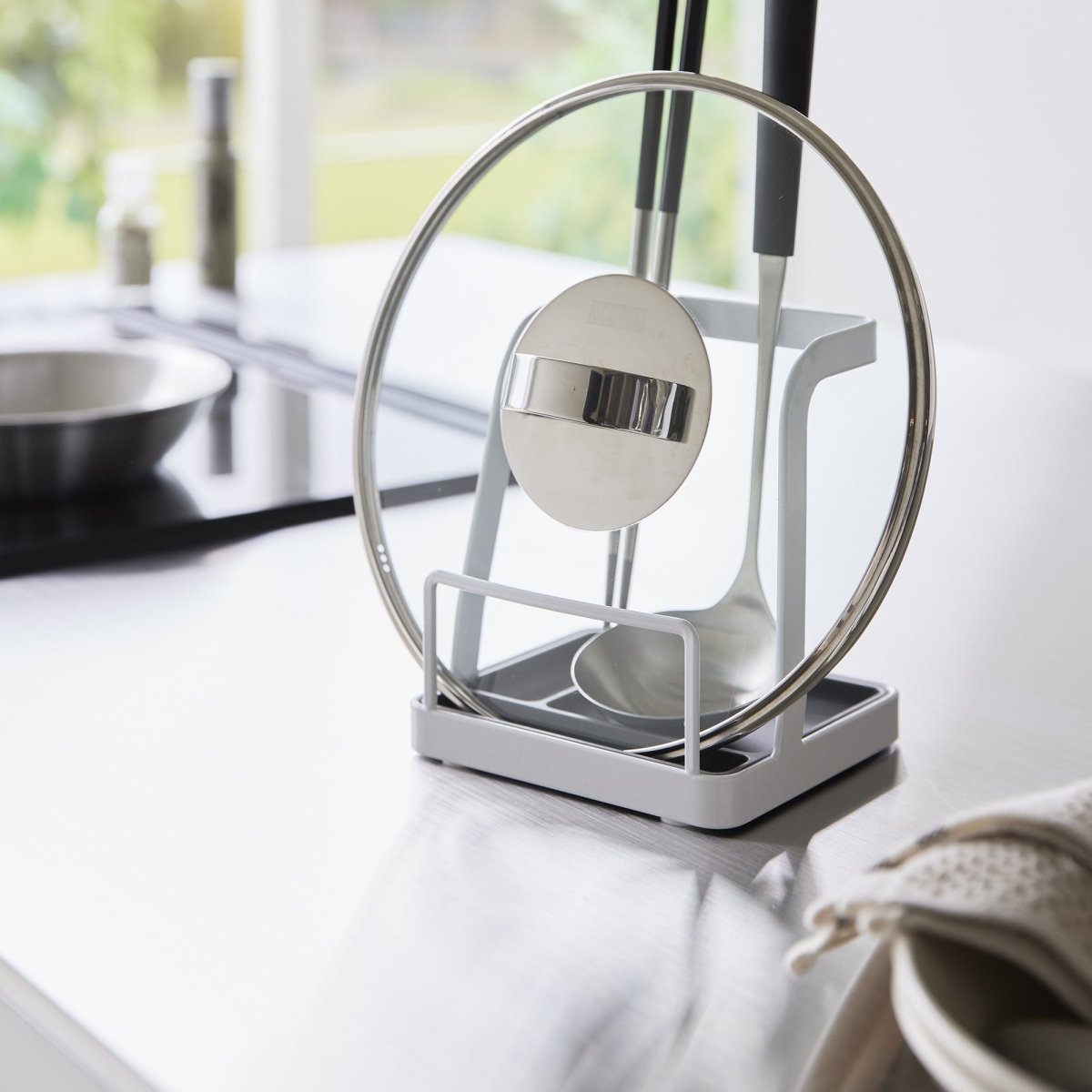 Yamazaki Home Steel Lid & Ladle Stand - lily & onyx
