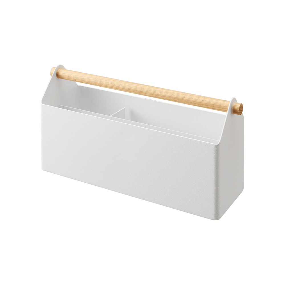 Yamazaki Home Steel Pen + Desk Organizer with Wood Handle - Two Sizes - lily & onyx