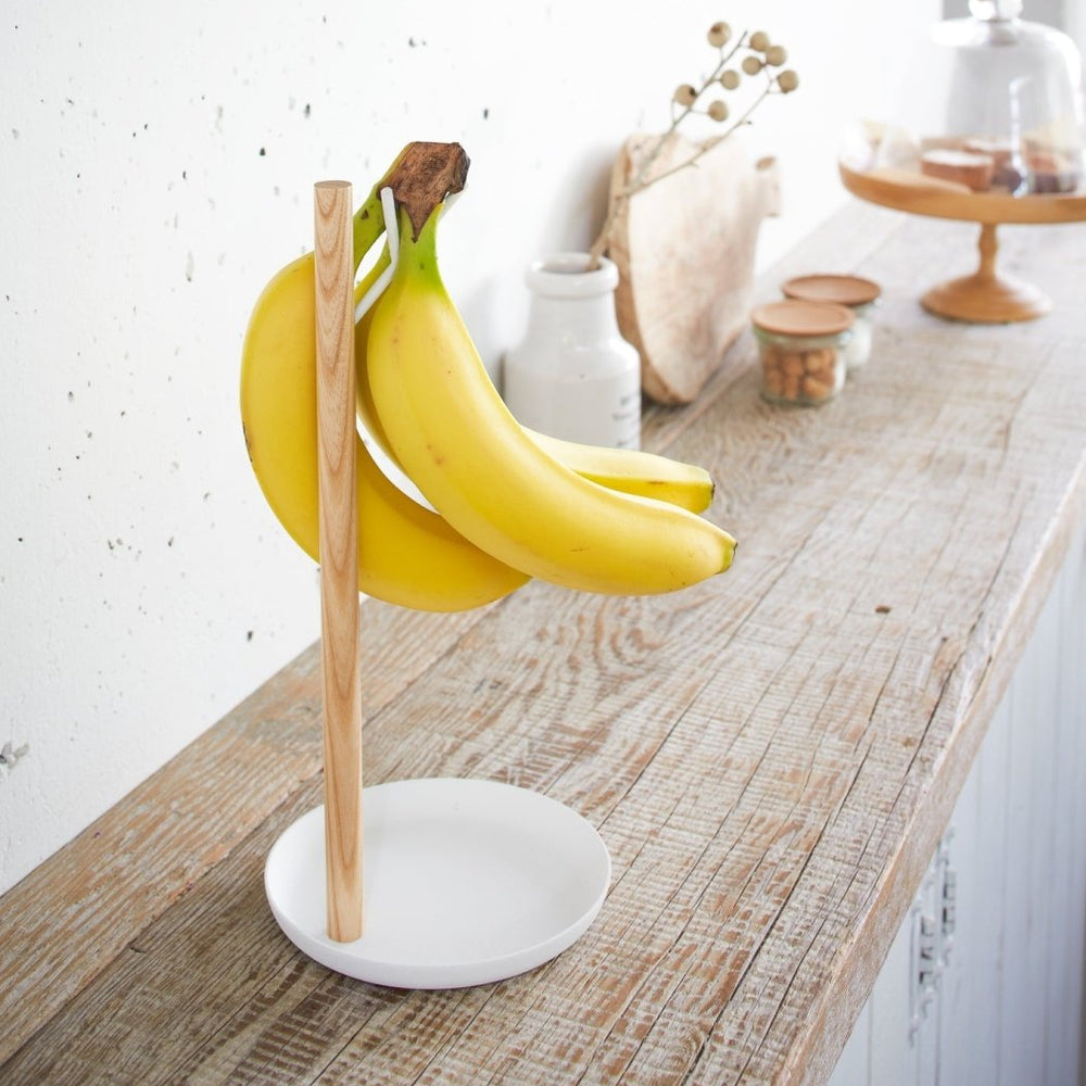 Yamazaki Home Steel & Wood Banana Stand - lily & onyx