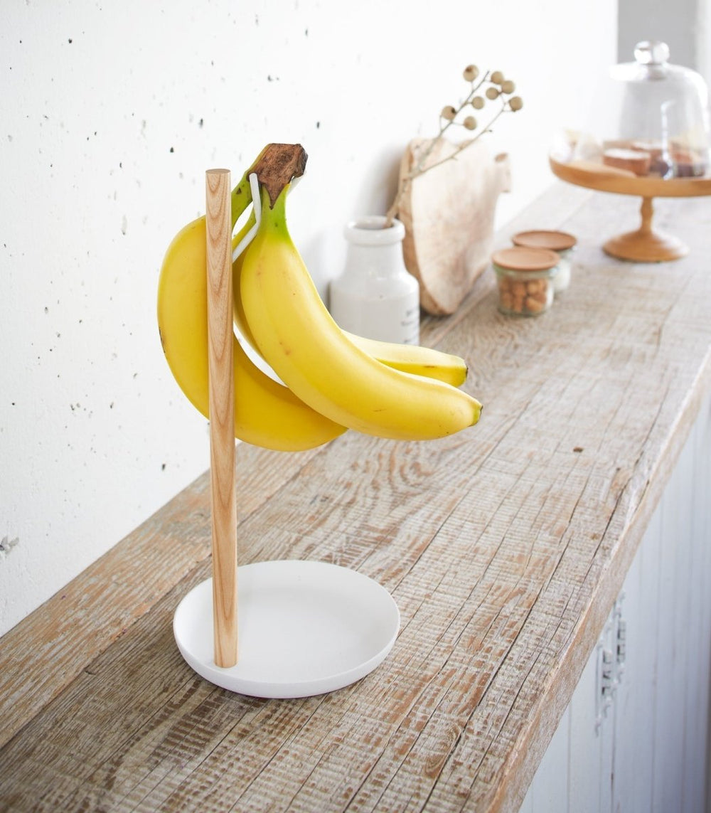 Yamazaki Home Steel & Wood Banana Stand - lily & onyx