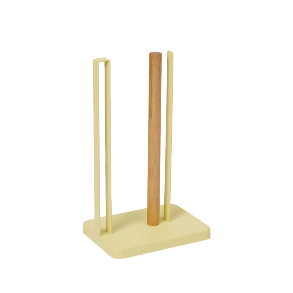 Yamazaki Home Steel & Wood Paper Towel Holder - Yellow Pear - lily & onyx