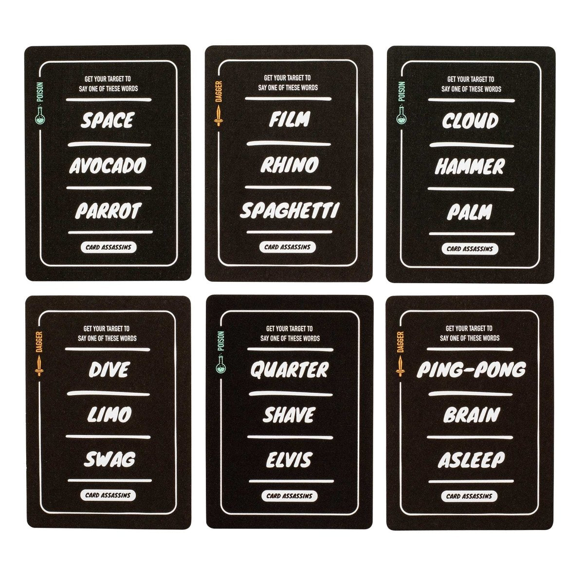 Stellar Factory Card Assassins Social Deduction Party Game - 3 - 6 Players