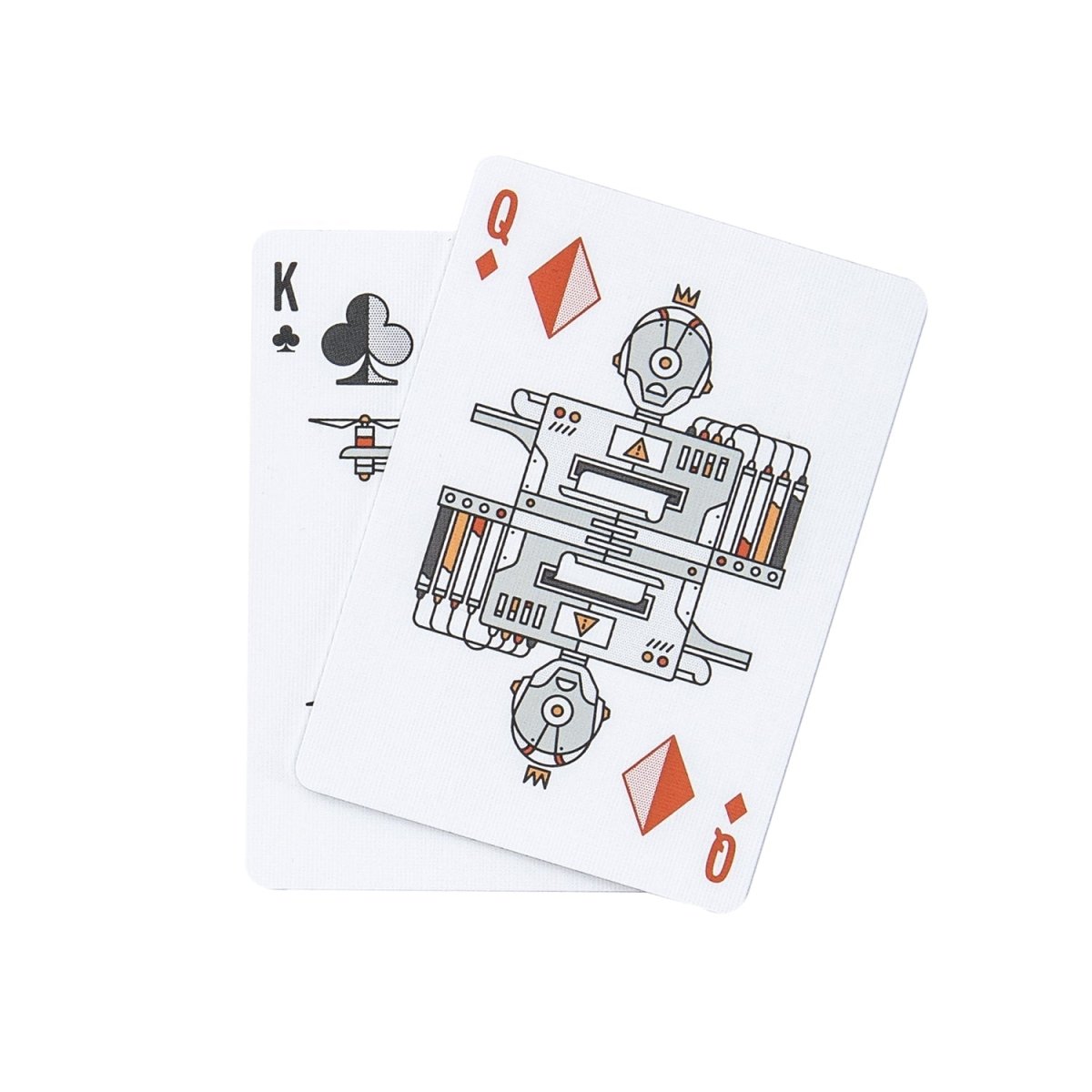 Stellar Factory Deck of Robots Playing Cards - Premium Casino Quality USPCC