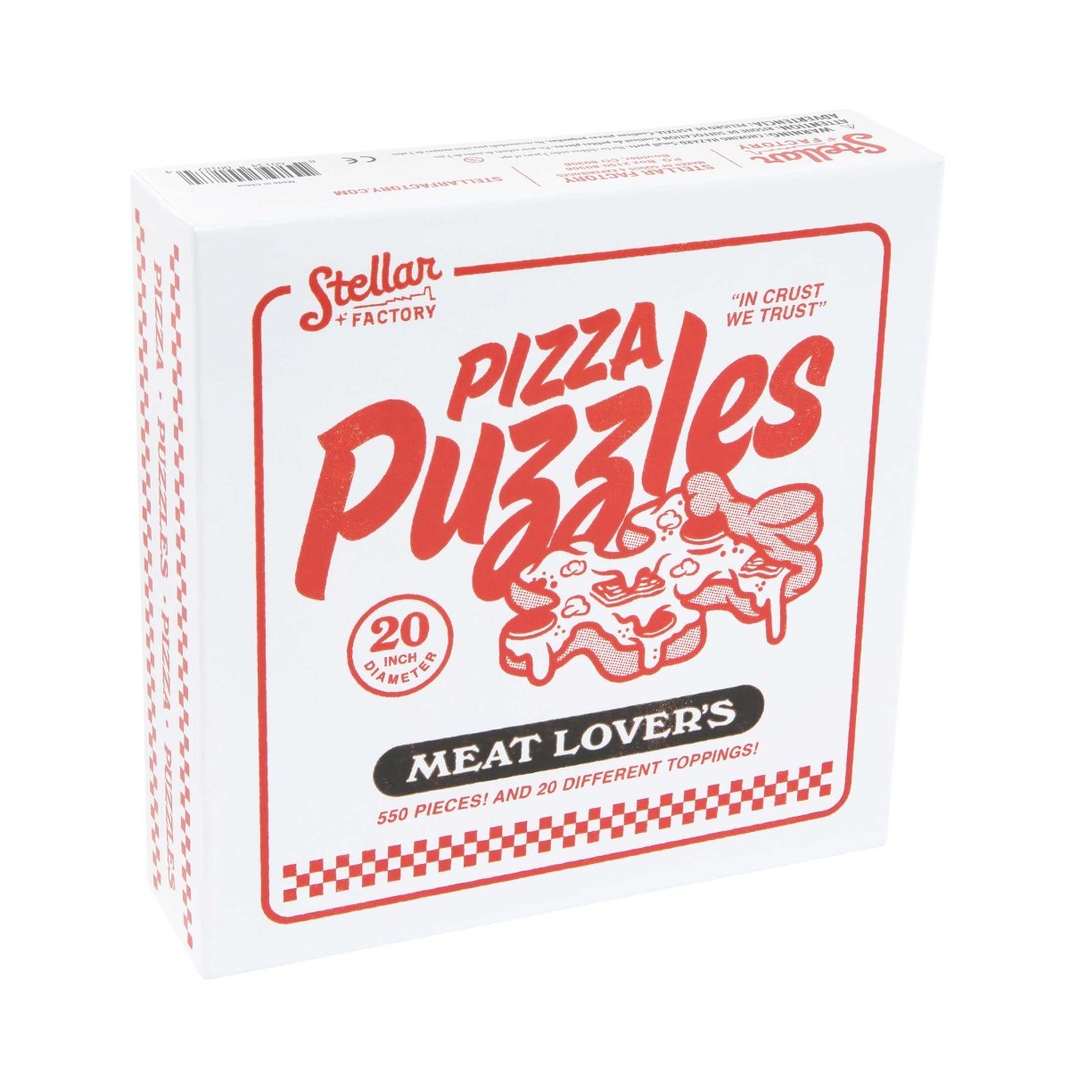 Stellar Factory Pizza Puzzles: Meat Lover's 550 - Piece Circular Jigsaw Puzzle