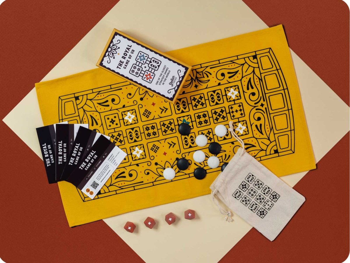 Stellar Factory Royal Game of Ur Ancient Board Game - 2 Player Strategy
