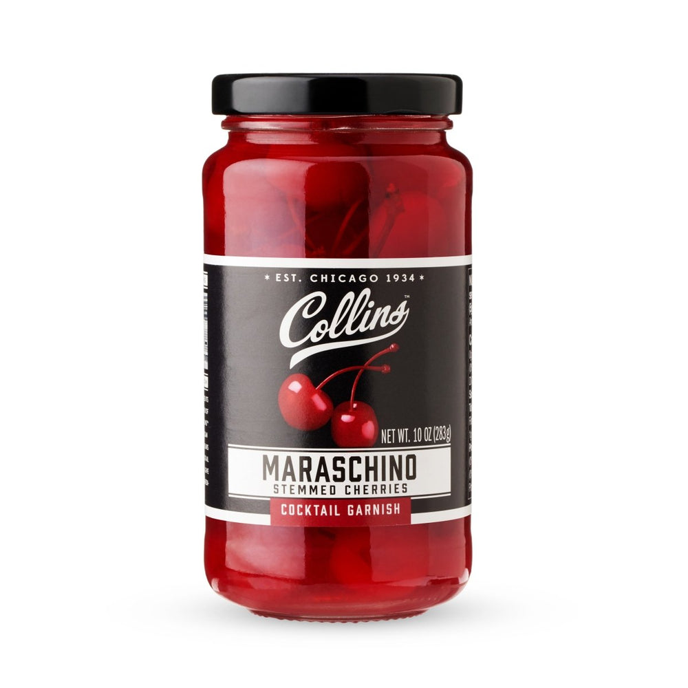 Collins Stemmed Cocktail Cherries, 10 oz - lily & onyx