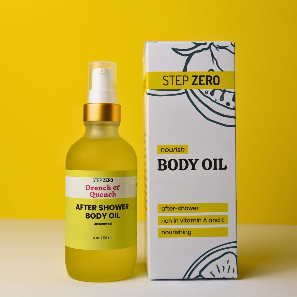 STEP ZERO After-Shower Botanical Body Oil with Vitamin E