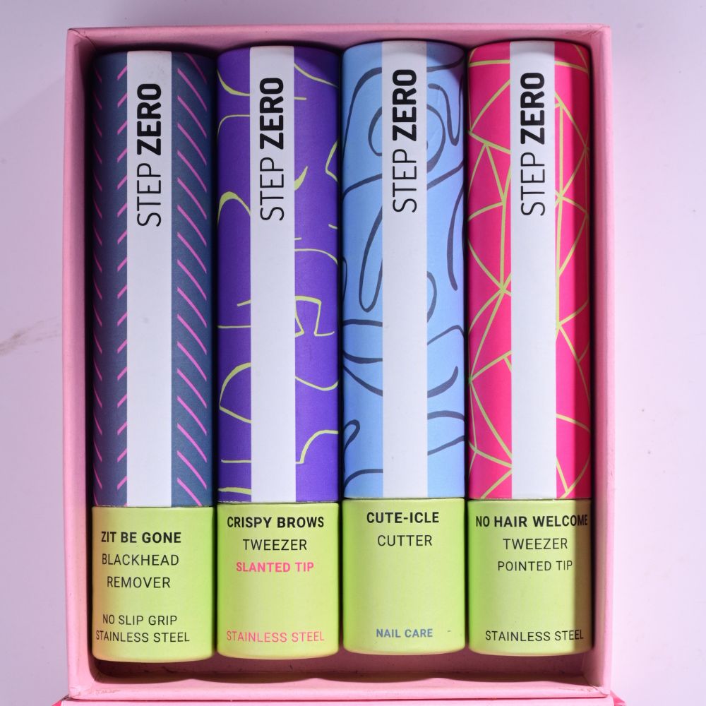 STEP ZERO Self-Care Starter Kit for Brows, Nails & Blackheads