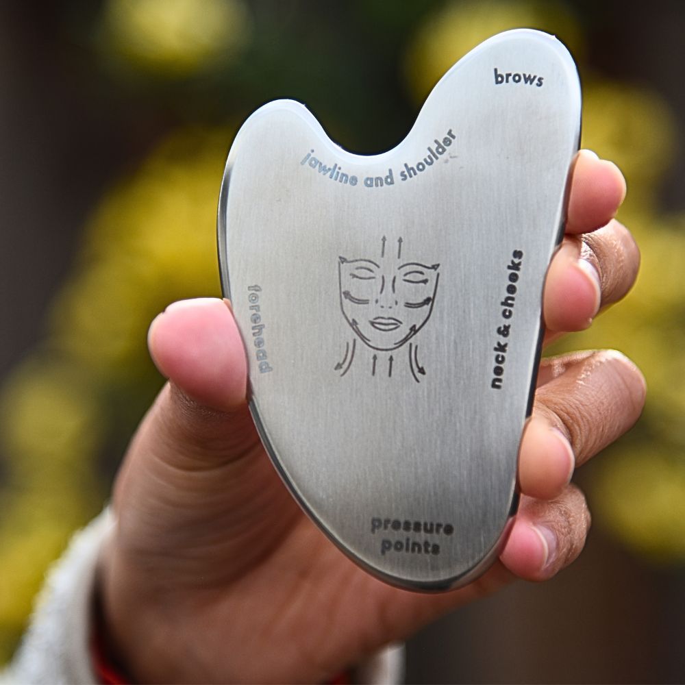 STEP ZERO Stainless Steel Face Gua Sha Tool