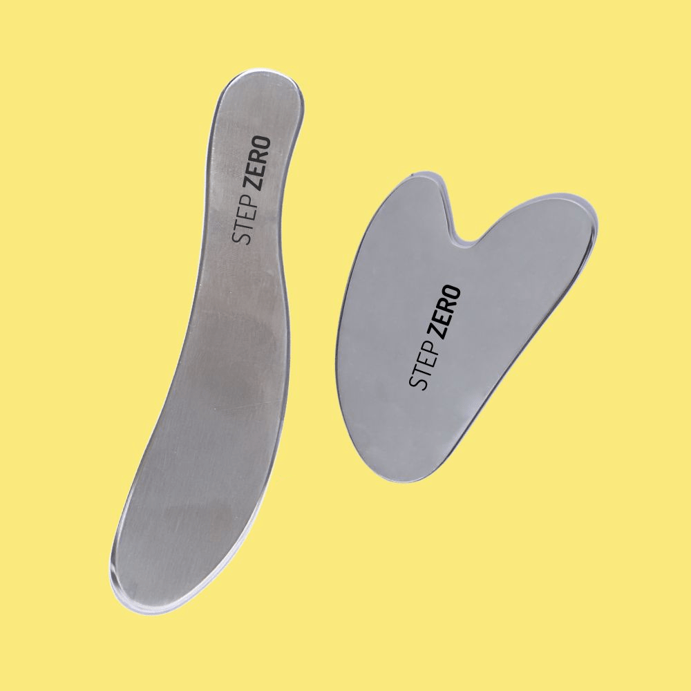STEP ZERO Stainless Steel Gua Sha Set For Face & Body