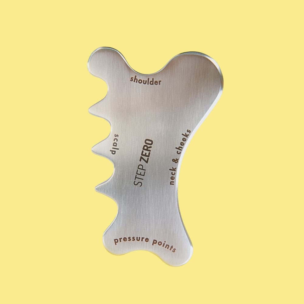 STEP ZERO Stainless Steel Scalp Gua Sha Massage Tool