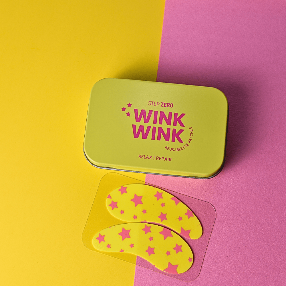 STEP ZERO WINK WINK Reusable Silicone Under-Eye Patches, 1 Pair