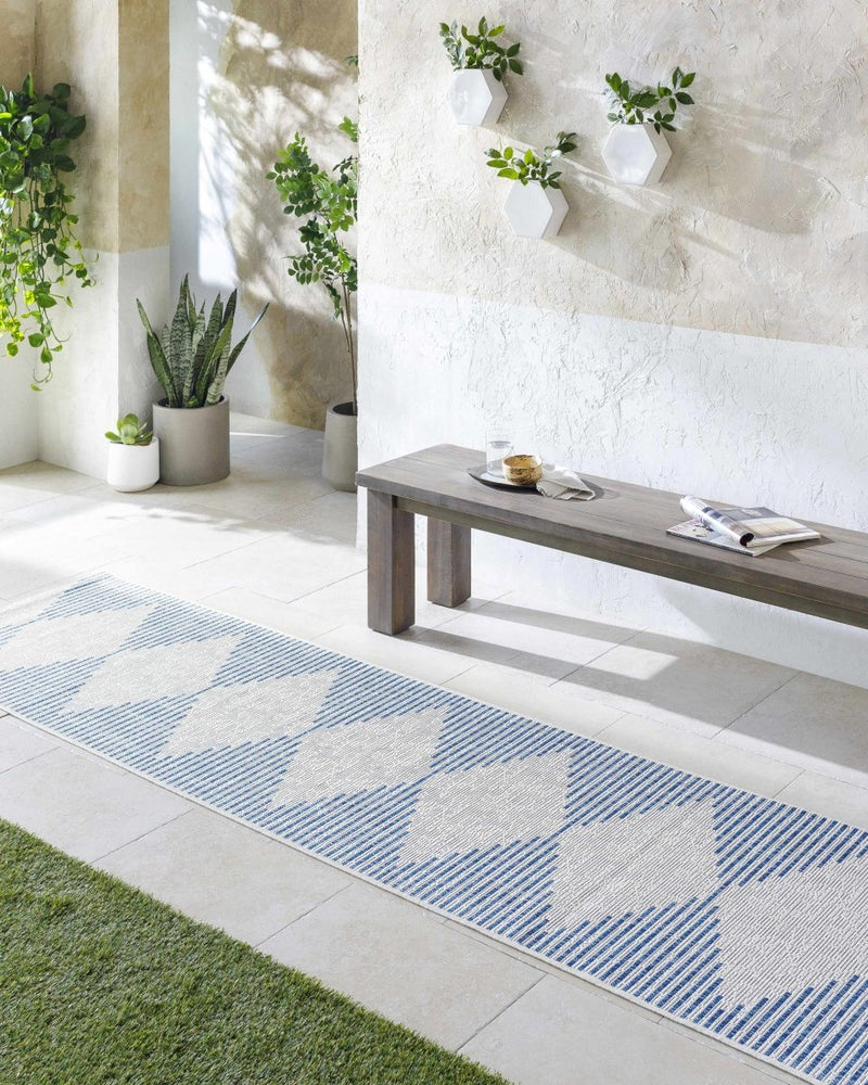 
                      
                        Hauteloom Stephan Blue & Cream Area Rug - lily & onyx
                      
                    