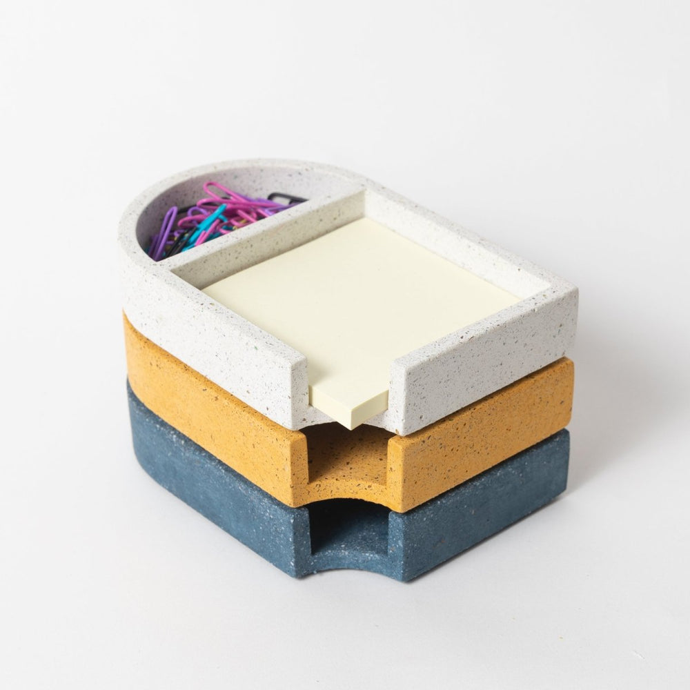 Pretti.Cool Sticki Note Holder | Cobalt Terrazzo - lily & onyx