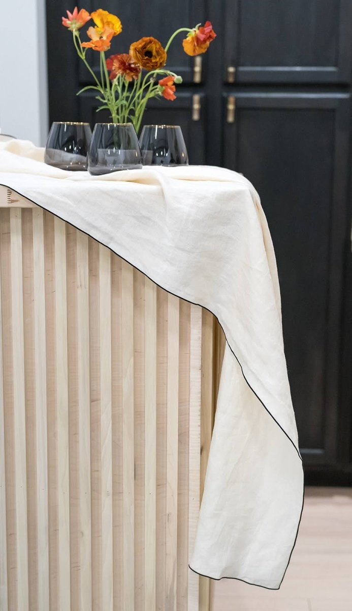 borrowed BLU Stone Washed Linen Tablecloth - lily & onyx