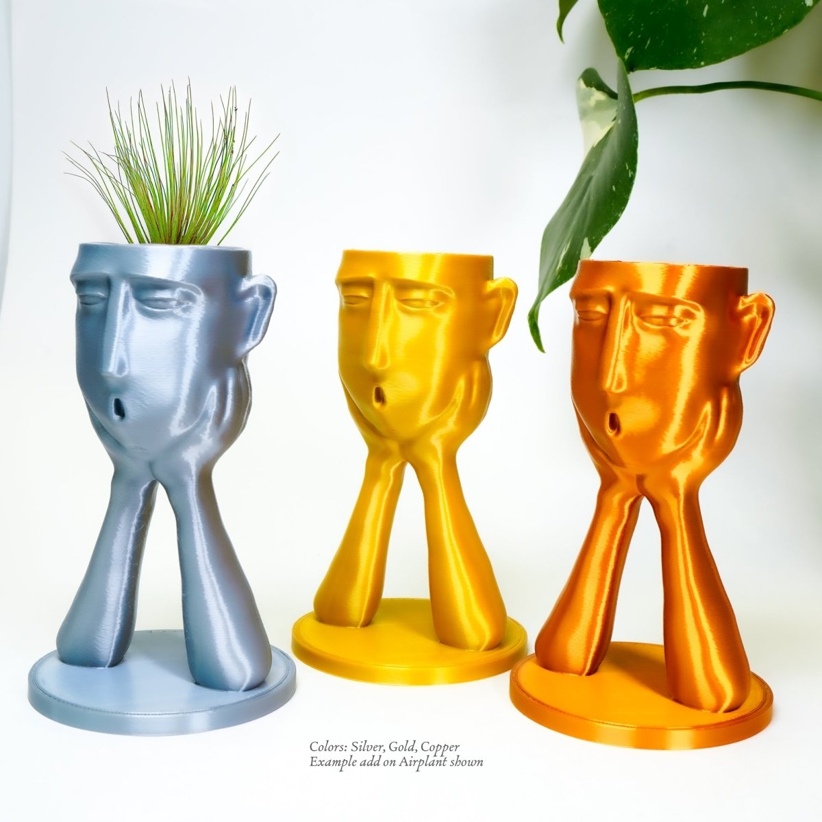 Rosebud HomeGoods Stonehenge “Oops” Air Head Planter - lily & onyx