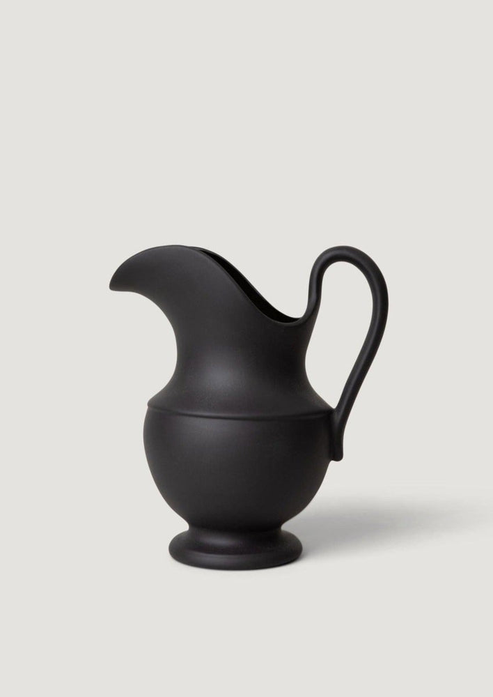 
                      
                        Sir/Madam Stoneware Pitcher Vase in Black, 9.75" - lily & onyx
                      
                    