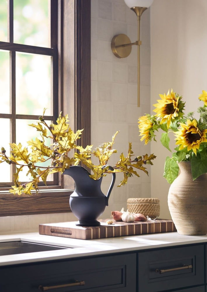 
                      
                        Sir/Madam Stoneware Pitcher Vase in Black, 9.75" - lily & onyx
                      
                    