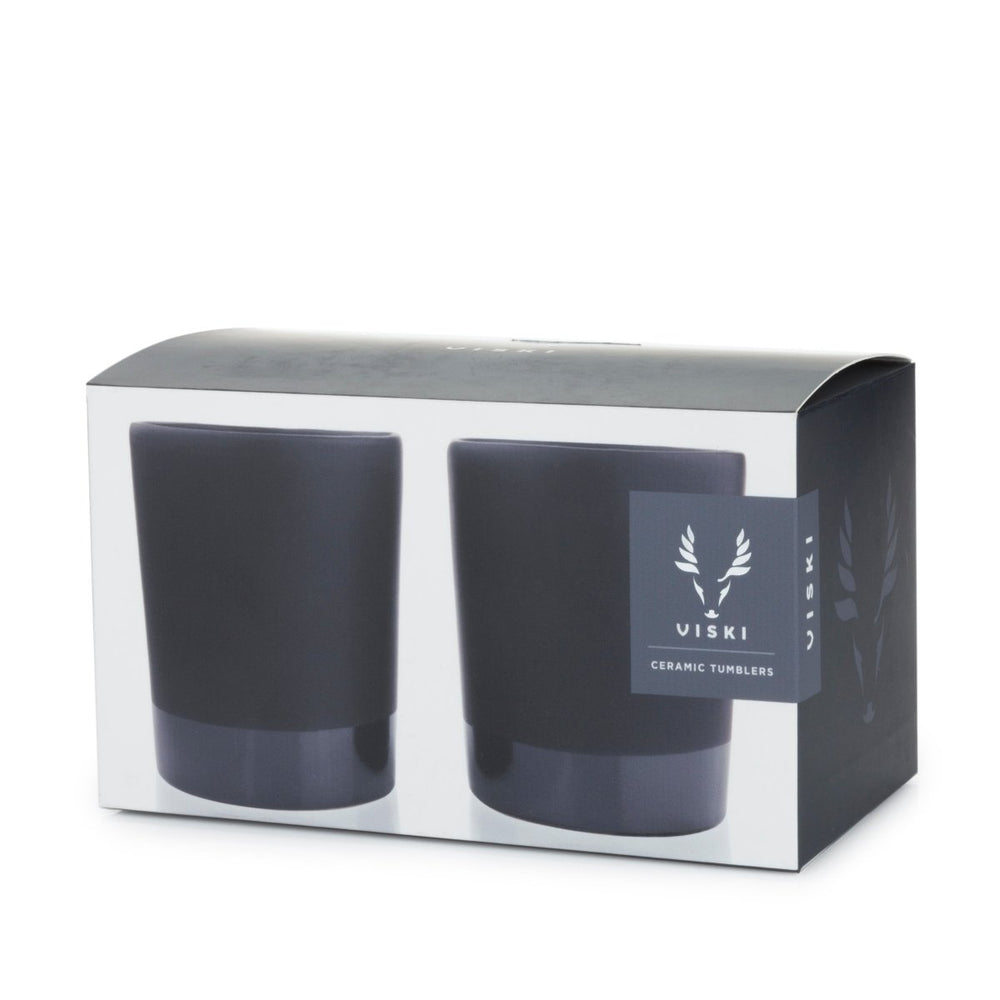 
                      
                        Viski Stoneware Tumblers in Black, Set of 2 - lily & onyx
                      
                    