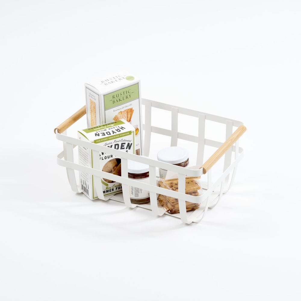 
                      
                        Yamazaki Home Storage Basket, Two Sizes - Steel + Wood - lily & onyx
                      
                    