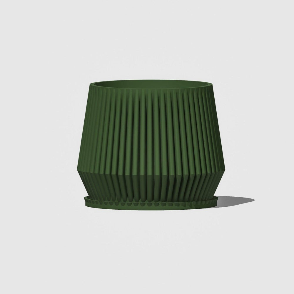 
                      
                        Rosebud HomeGoods Stratos Ribbed Modern Plant Pot with Drainage - lily & onyx
                      
                    