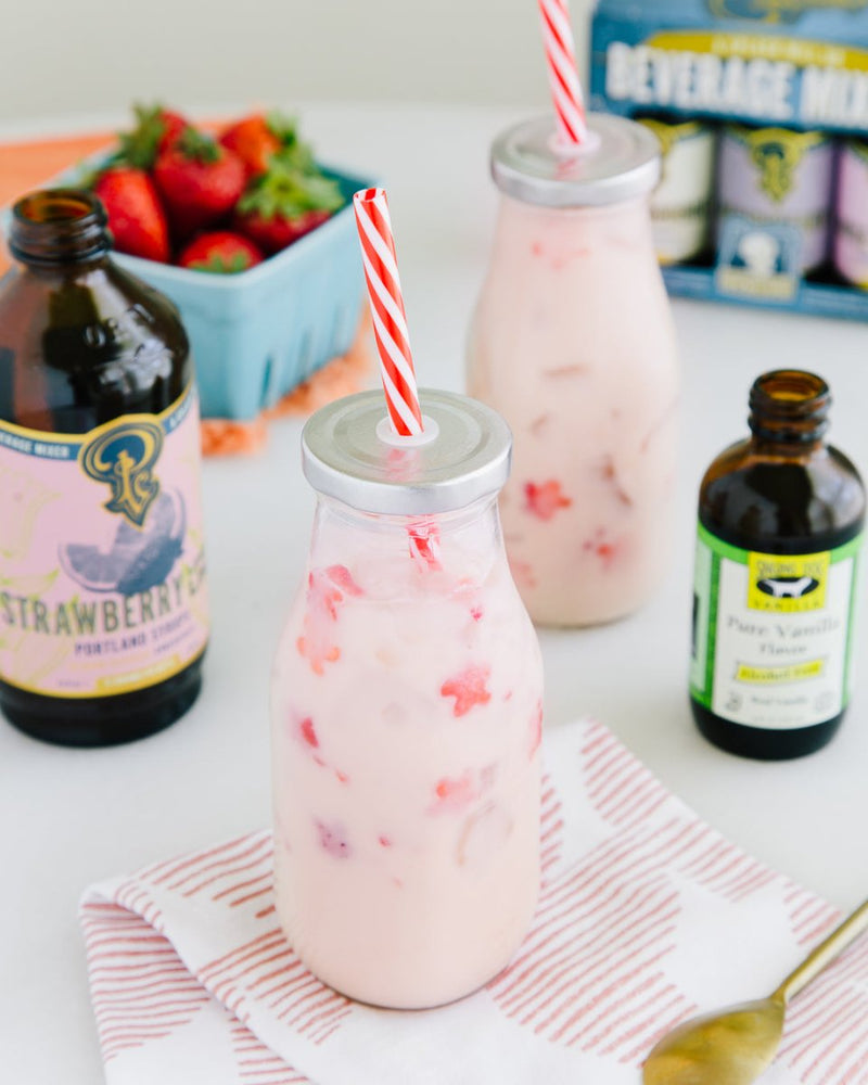 Portland Syrups Strawberry Lemon - Lime Syrup, 2 Pack - lily & onyx