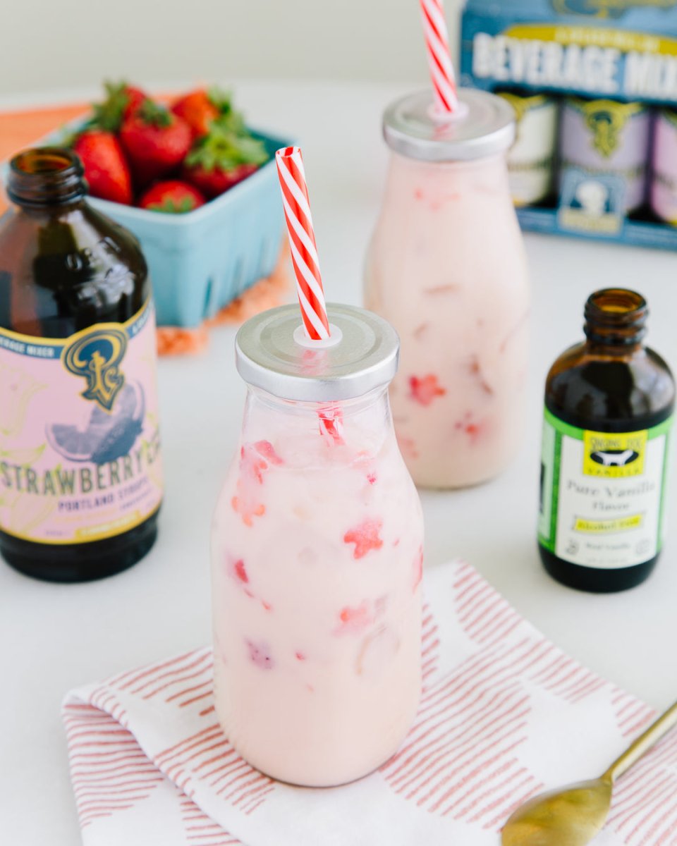 Portland Syrups Strawberry Lemon - Lime Syrup, 2 Pack - lily & onyx
