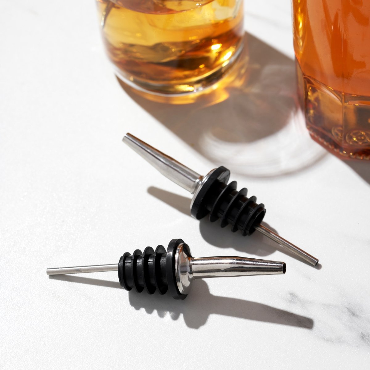True Stream Stainless Steel Pour Spout, Set of 2 - lily & onyx