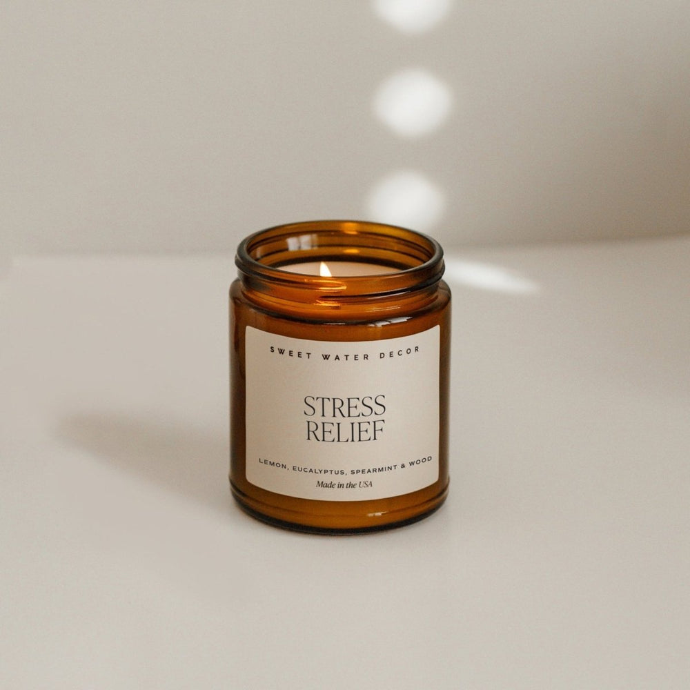 
                      
                        Sweet Water Decor Stress Relief Soy Candle - Amber Jar - 9 oz - lily & onyx
                      
                    