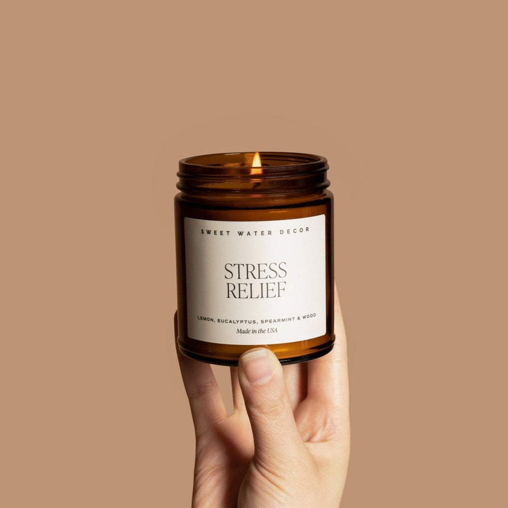 
                      
                        Sweet Water Decor Stress Relief Soy Candle - Amber Jar - 9 oz - lily & onyx
                      
                    