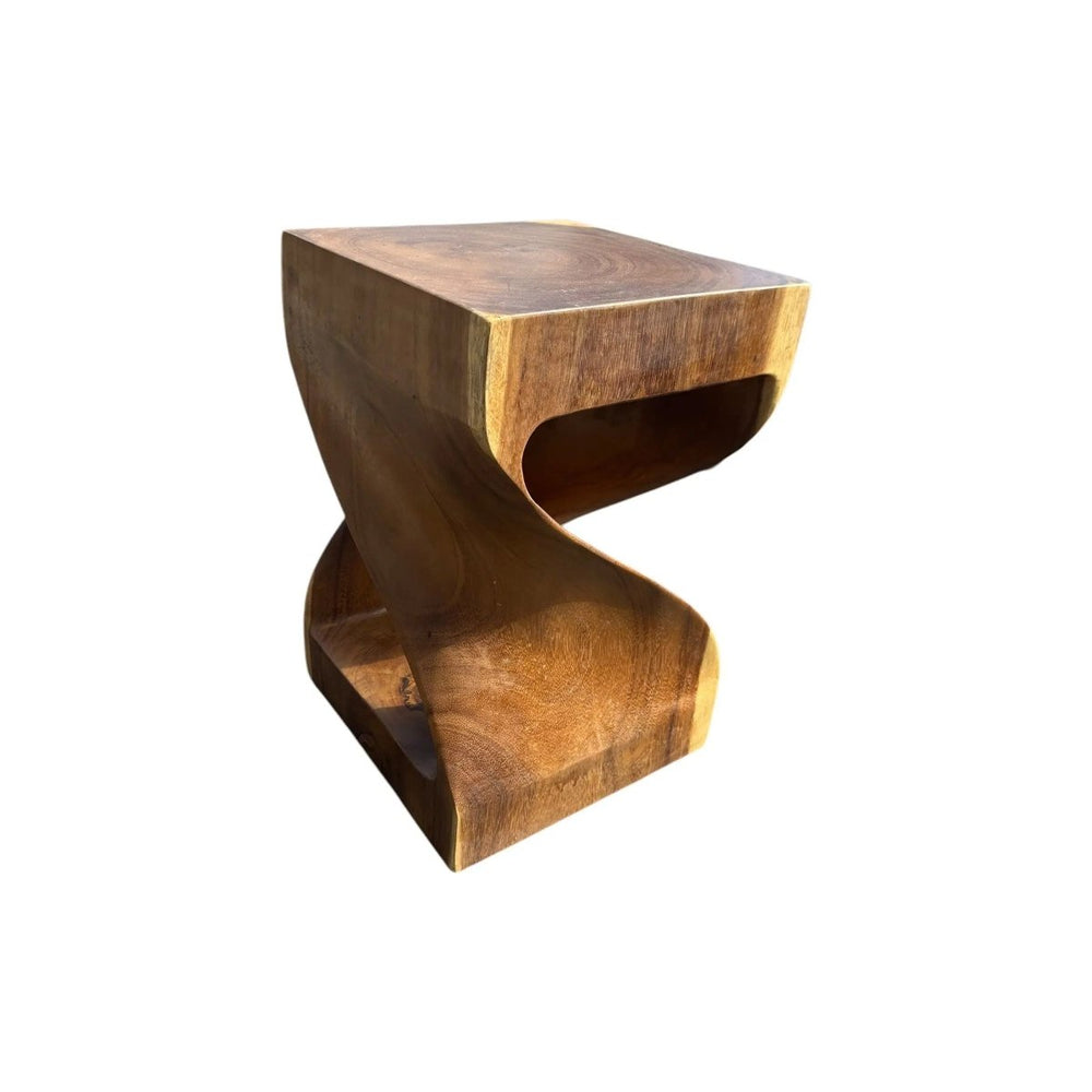 
                      
                        The Broward Design Center Suar Wood Twist Style Stool - lily & onyx
                      
                    